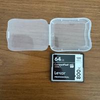Compact flash 64gb lexar 120 mb/s UDMA7