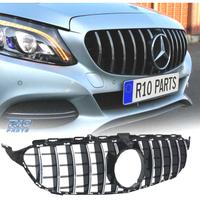 GRIGLIA MERCEDES W205 14-18 LOOK AMG GT CROMATO NE