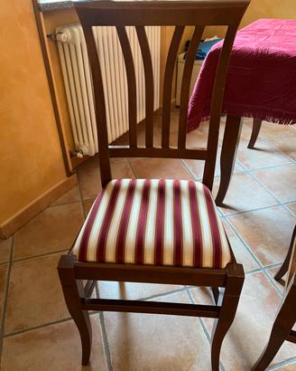 Set da 6 sedie in legno