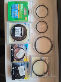 Filtri per obiettivi di varie dimensioni 