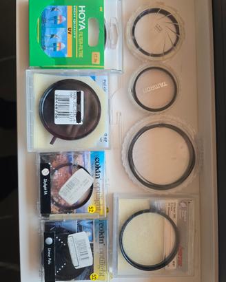 Filtri per obiettivi di varie dimensioni 