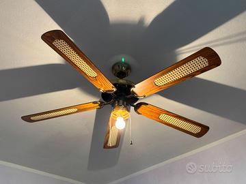 Lampadario con ventilatore