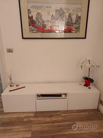Mobile tv Besta Ikea bianco