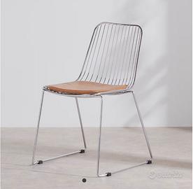 Sedie metallo + cuscino