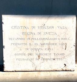 Lapide commemorativa originale
