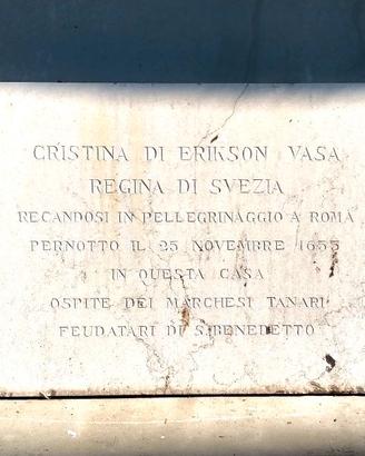 Lapide commemorativa originale