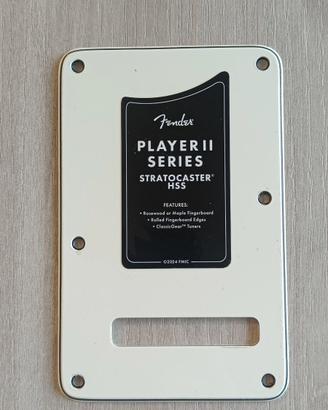 Backplate Fender Stratocaster Player II aged white