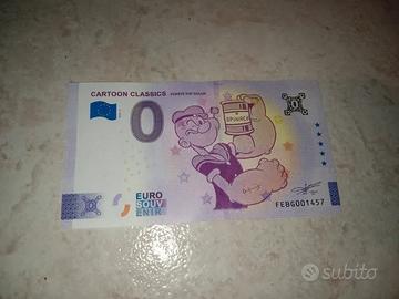 Banconota da 0 euro Malta Cartoon Classics - Popey