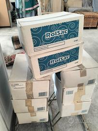 stock 8 cartoni sacchetti immondizia 50x60 rolsac