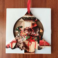 Sottopentola ceramica gattini natalizio