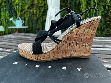 Sandalo zeppa Sisley