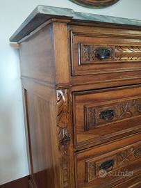 cassettone in legno stile liberty 