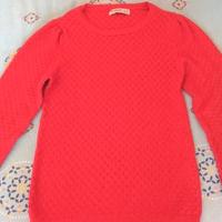 Maglia rossa traforata