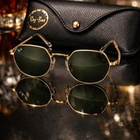 Occhiali da sole Ray-Ban Jack RB3565 Nuovi - Oro