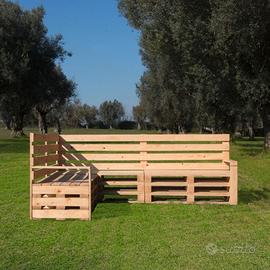 Divano ad L in legno – NABUCCO