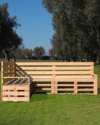 Divano ad L in legno – NABUCCO