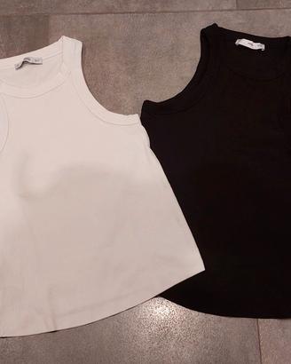 n. 2 canotte donna, in cotone, come nuove