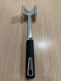 Batticarne in acciaio inox doppia superficie nuovo