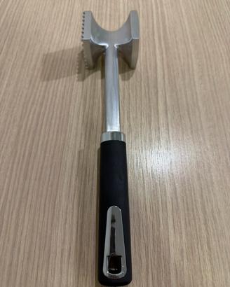 Batticarne in acciaio inox doppia superficie nuovo