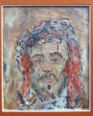 Athos Faccincani 1970 - "IL CRISTO" - 60x50
