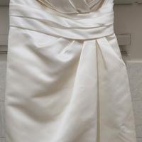 Abito da sposa corto in raso