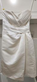 Abito da sposa corto in raso