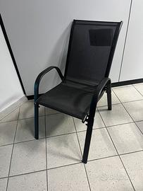 Sedie In Acciaio Impilabili Schienale Alto