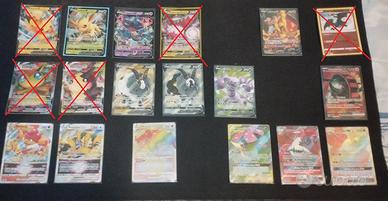 Carte Pokemon ultra rare e fuoriserie miste