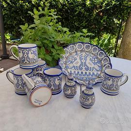 Servizio da tavola "Deruta" in maiolica