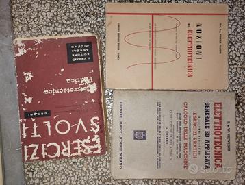 Elettrotecnica libri vecchi anni 50