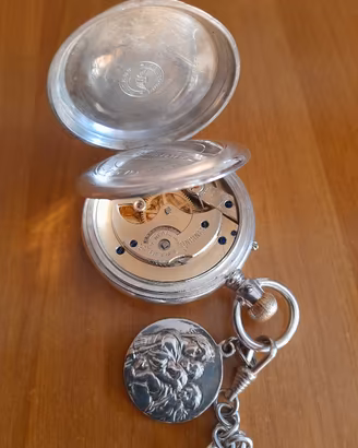 orologio da tasca longines del 1907 in argento