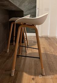 Sgabello bianco stile nordico