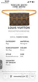 Louis Vuitton Pochette  Monogram originale
