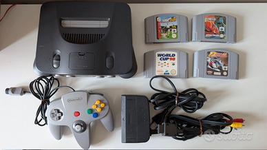 Nintendo N64 con accessori, 1 controller, 4 giochi