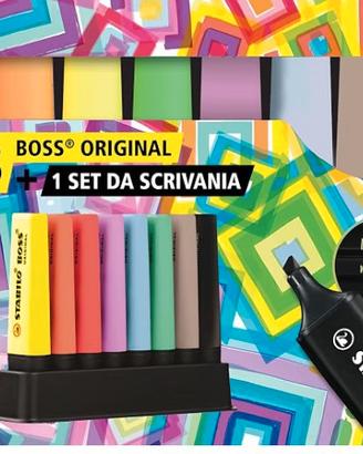 evidenziatori Stabilo boss deskset 8 colori