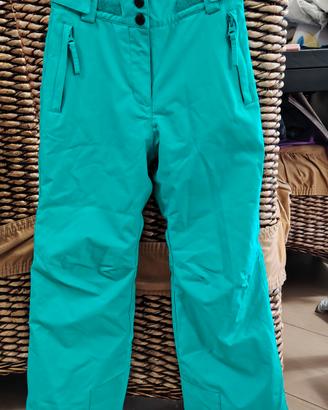 Pantaloni verde acqua Rossignol 8 anni