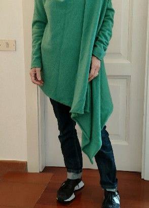 Cardigan Cashmere Sine Die color verde S