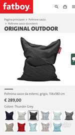 Cuscino Outdoor FATBOY