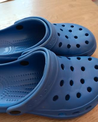 ciabatte blu tipo Crocs n 36