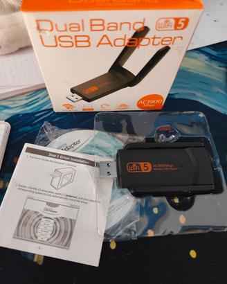 Dual Band AC1900 adattatore wi-fi USB 3.0   
