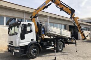 Iveco Eurocargo 150 K con gru e ribaltabile