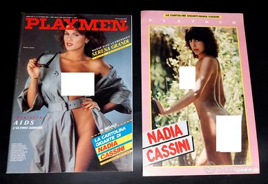 PLAYMEN OTT. 1983 CARD NADIA CASSINI SERENA GRANDI