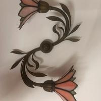 Lampada applique 2 luci stile Tiffany