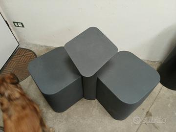 tavolino grigio polietilene 