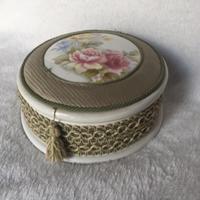 Cofanetto ceramica vintage decorato