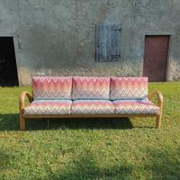 Divano Missoni legno di teak