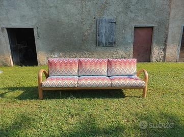 Divano Missoni legno di teak