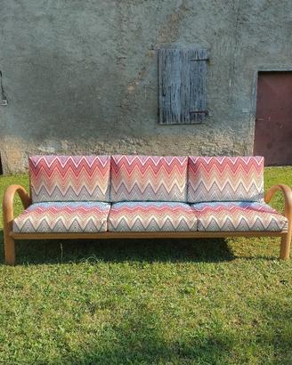 Divano Missoni legno di teak
