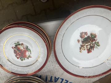 Servizio piatti frutta vintage