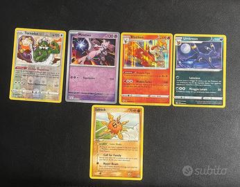 Lotto 5 Carte Pokémon Rare - Mewtwo, Umbreon, Blaz